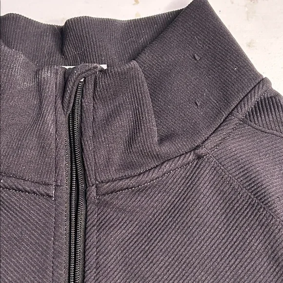 Womens All In Motion Black Half Zip-Up Athletic Top - Picture 3 of 8